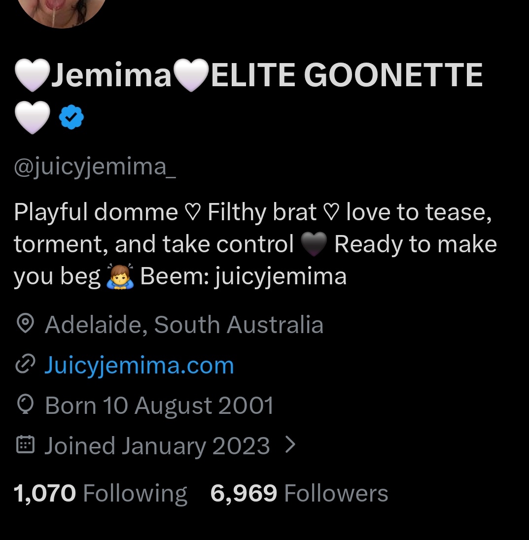 Juicy Jemima ❤️‍🔥 ELITE GOONETTE ❤️‍🔥 tweet media