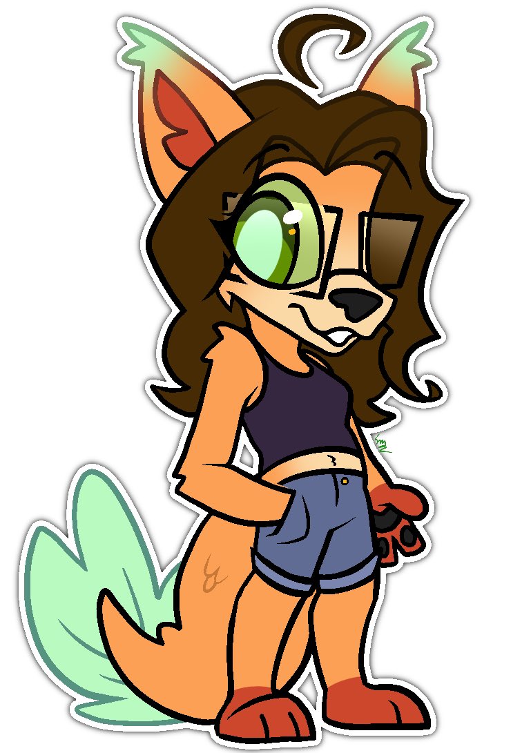 Trying out a new cleaner chibi style on my fursonas ^^ I’m lowkey excited to take commissions in this style ✨👀