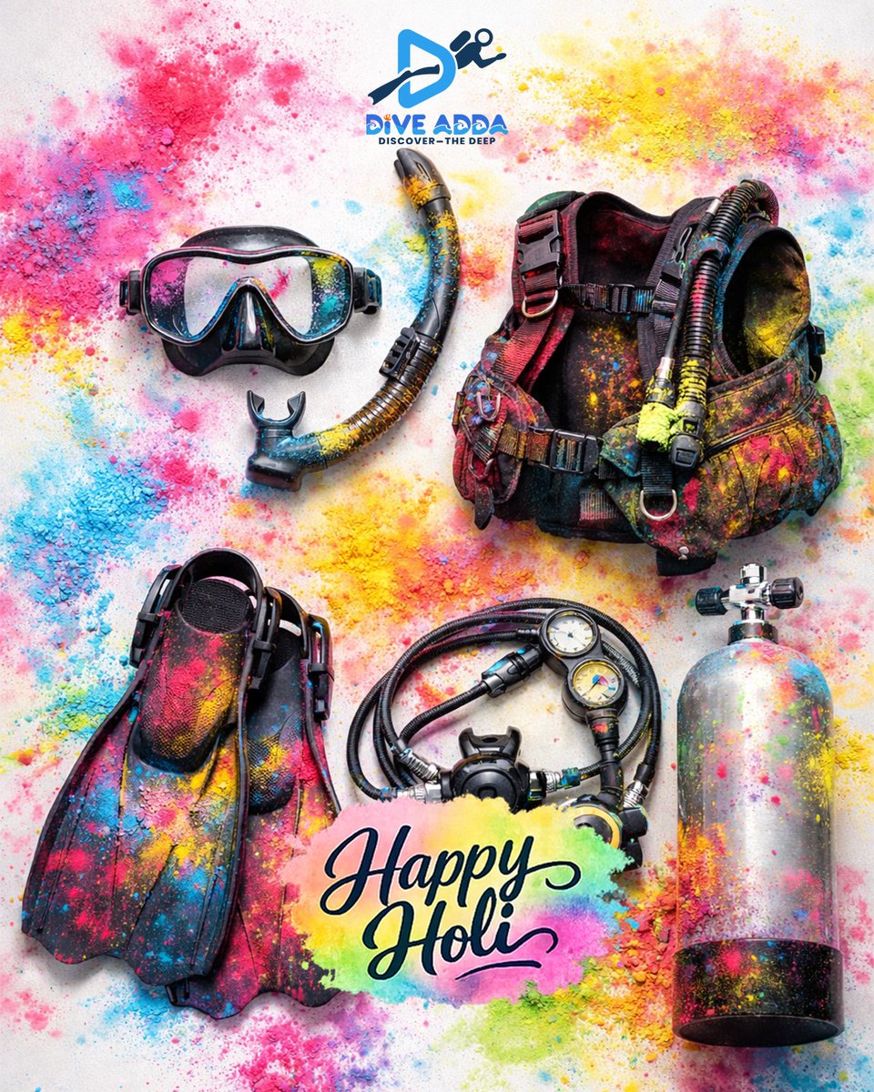 diveaddaindia's tweet photo. Celebrating the festival of colors with vibrant vibes, bold typography, and joyful splashes!
May this Holi fill your life with positivity, happiness, and bright new beginnings.

#HappyHoli #FestivalOfColors #HoliVibes #ColorfulMoments #CelebrateWithJoy #FestiveDesign #Holi2026 https://t.co/ydNdyh5S14