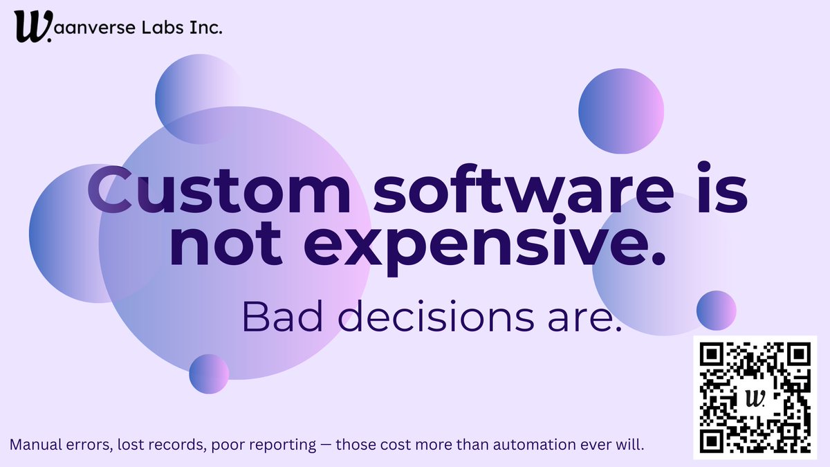 WaanverseLabs's tweet photo. Digitize your processes with Waanverse Labs before inefficiency starts costing you real money. https://t.co/39eeiyZzbu