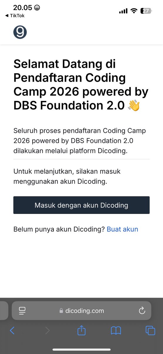 ADA TEMPAT BELAJAR DATA GRATIS!!

Dbs coding camp udah buka. Yang mau akuisisi jadi
• Gen AI Engineer 
• Data Scientist
• AI Engineer

Langsung ke doksli aja

dicoding.com/codingcamp/reg…