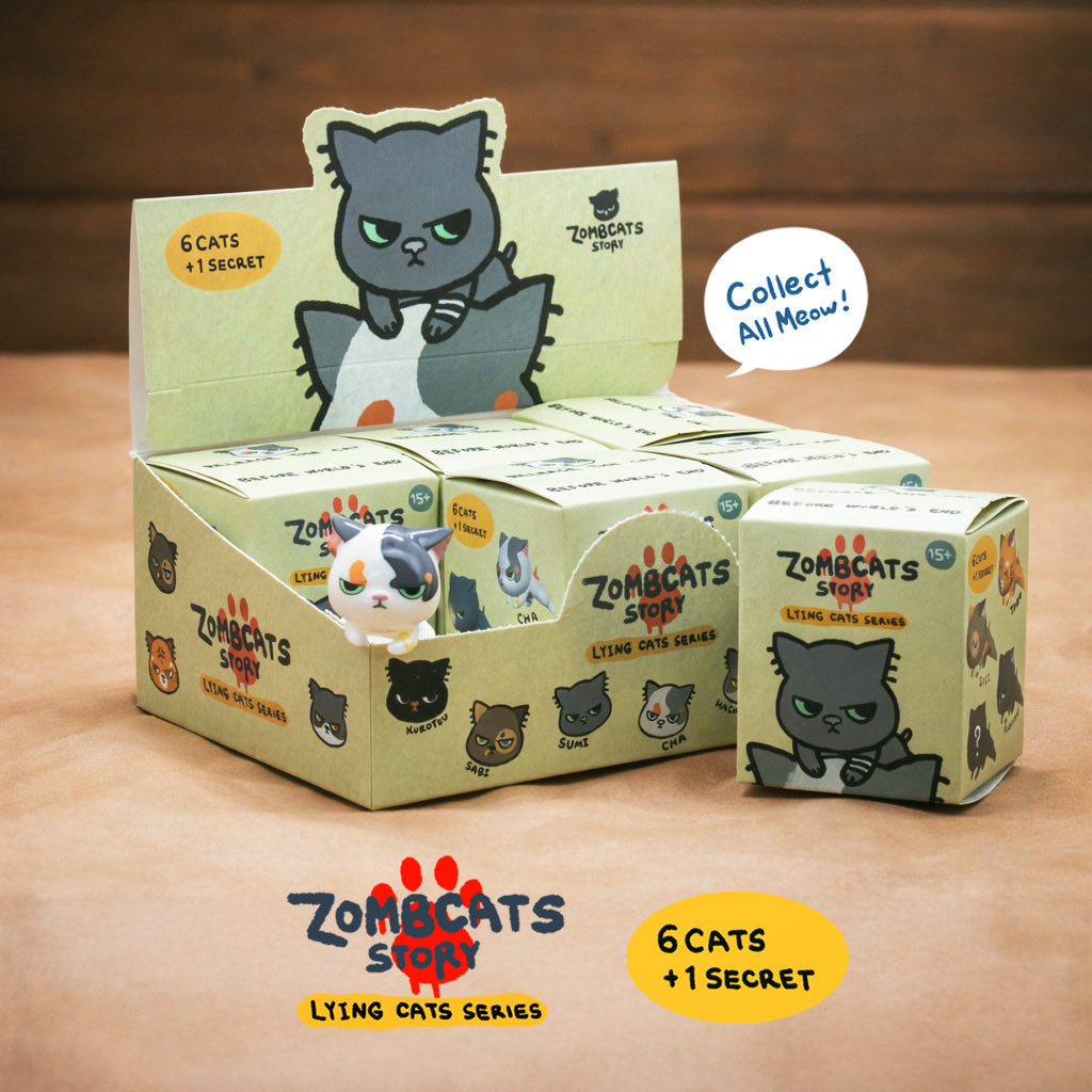 末日ごろ寝猫 ブラインドボックスシリーズmorimeiworks 末日猫 3月24日(火)18時より抽選開始】【morimeiworks】終末猫の日常(蓄光)が その他