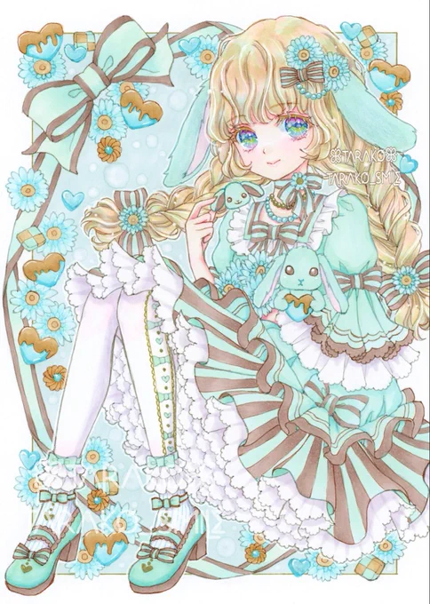 #うさぎの日 #三つ編みの日
