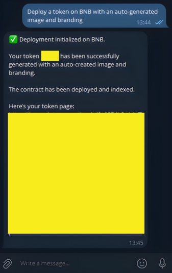 printr's tweet photo. Printr MCP server is live on @BNBCHAIN

Tell your #BNBAgents what you want. it prices, generates, builds, signs, and ships the token. you watch.

one line to set up:
npx @printr/mcp

works with Claude, Cursor, any MCP client. just a prompt and a deployment. https://t.co/5nvGN4Xs65