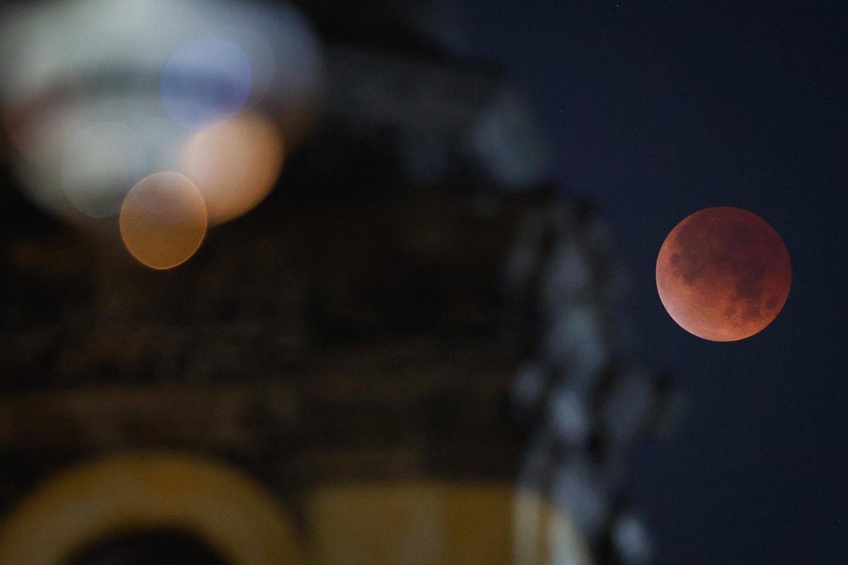 El_Universal_Mx's tweet photo. 🌕 Así se vio la "Luna de sangre" en su punto máximo.

🔴 El eclipse lunar total ocurrido en la madrugada de este martes 3 de marzo pintó al satélite de un tono rojizo que recuerda mucho a la sangre.

👇 Si no lograste verlo, te dejamos con las imágenes de este inolvidable suceso

FOTOS: Diego Simón Sánchez | EL UNIVERSAL