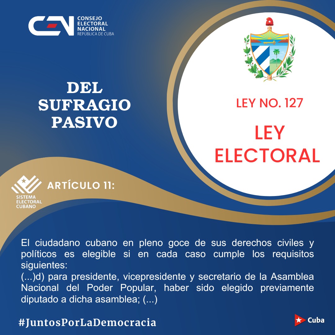 #CENCuba/ De la Ley Electoral