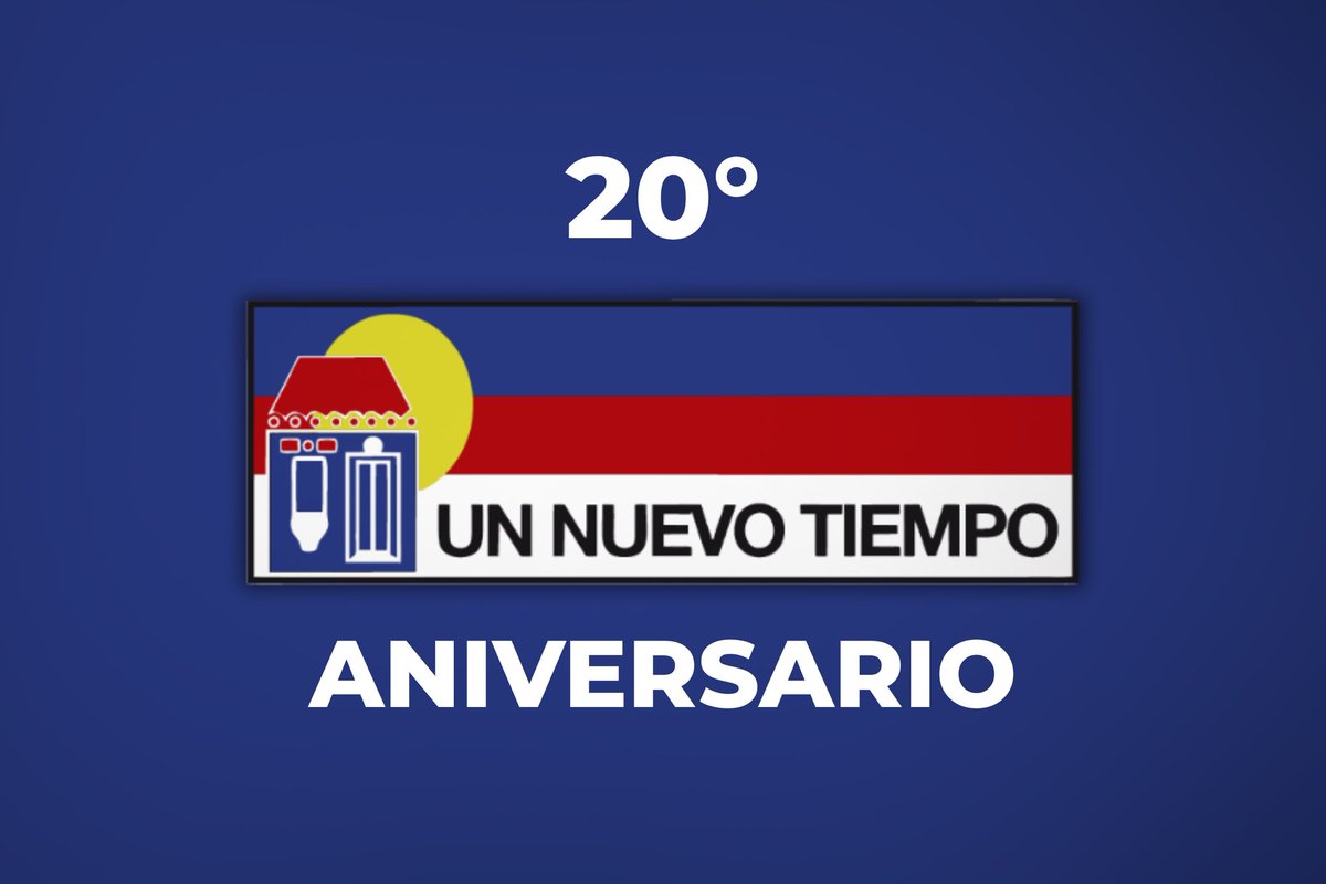 Enviamos nuestro saludo al <a href="/partidoUNT/">Un Nuevo Tiempo</a> por su 20° aniversario de vida política en nuestro país. Dos décadas de trabajo y lucha democrática.
