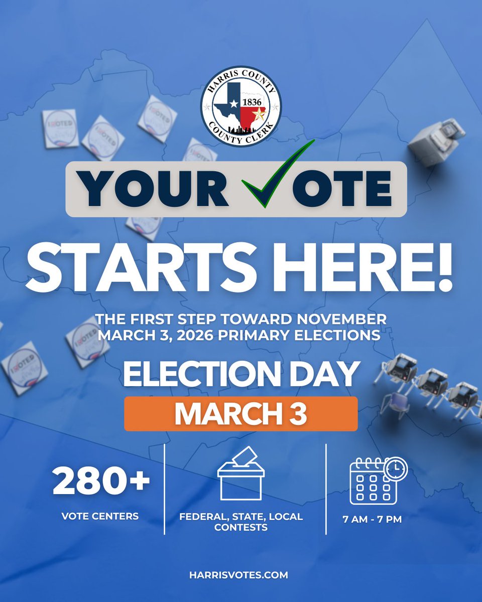 Harris County Elections Department tweet media