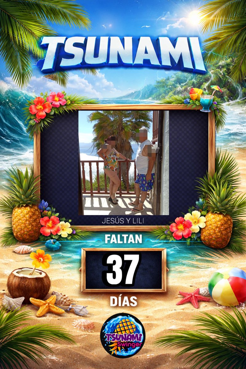 Nuestros amigos Lili Y Jesús están listos para la ola 🌊 

Solo faltan 37 días para ser parte de un  paraíso exclusivo.

Para sentir la arena bajo tus pies.
Para brindar frente al mar.
Para noches llenas de energía y conexión.
Para dejar atrás la rutina.

🌊 Tsunami 🌊