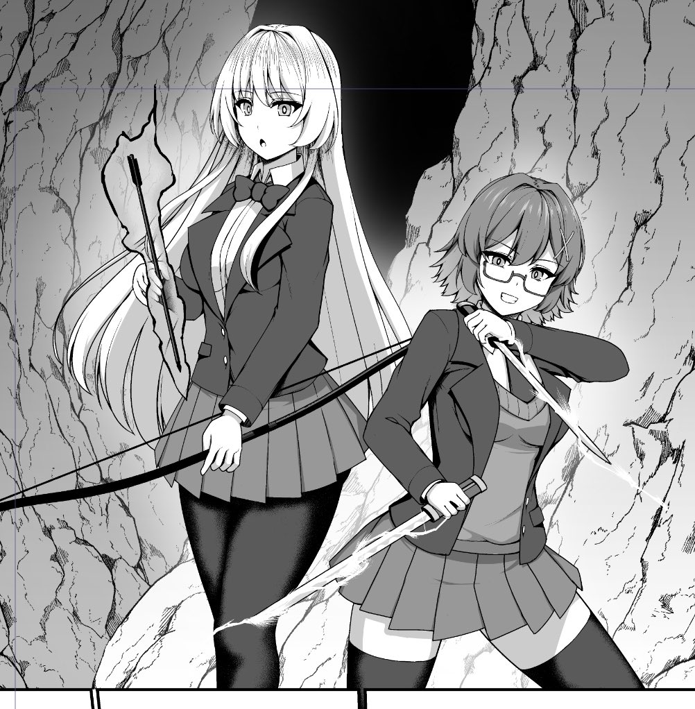 支援サイト用退魔漫画を描いています2
絶対負けないが既に1人剣士ではない 