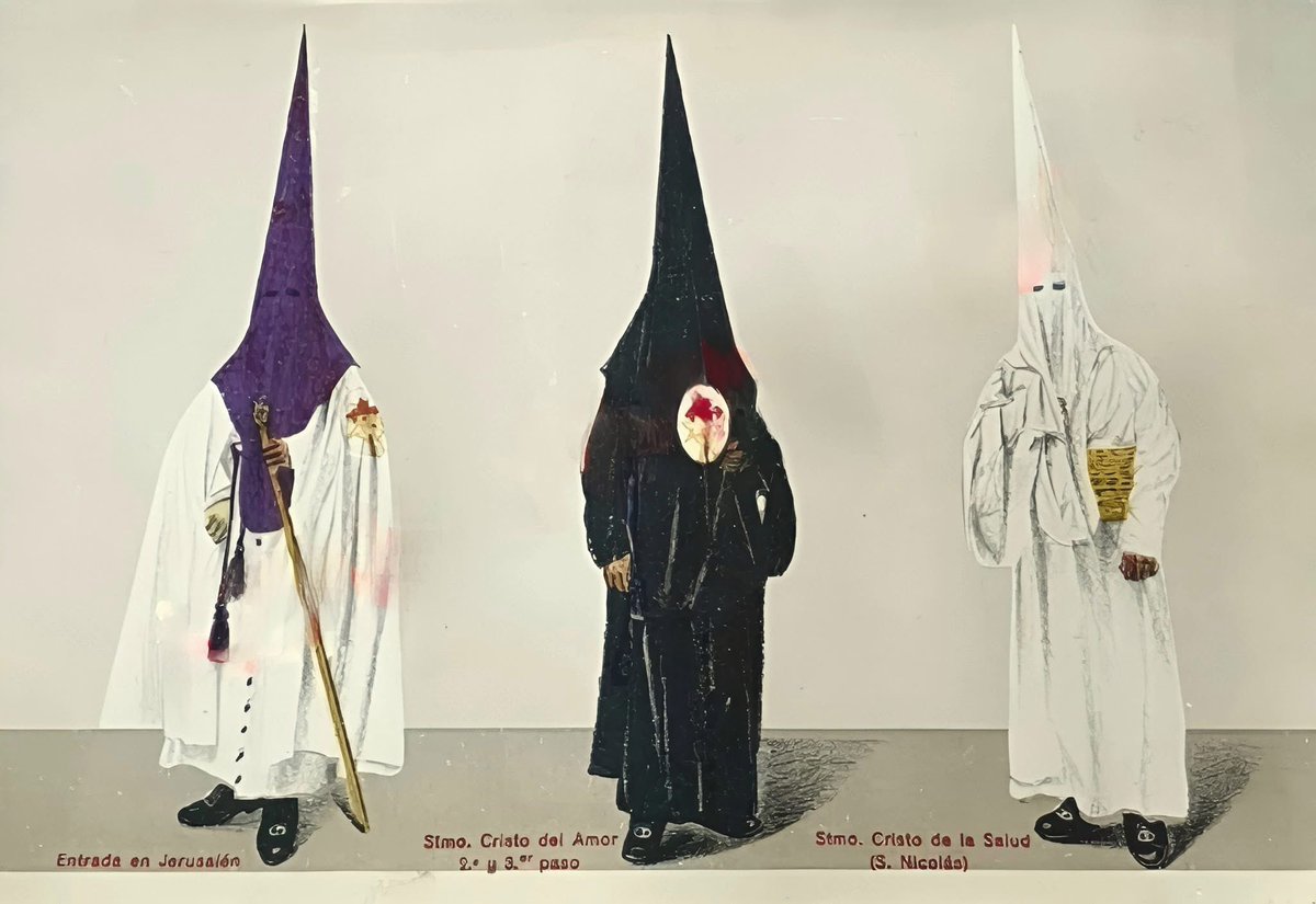 ¿Han cambiado mucho las túnicas de los nazarenos de Sevilla en 100 años?

En 1923 se editó una colección de láminas que mostraba cómo vestían las hermandades sevillanas de la época.

Abrimos hilo 👇

#CuaresmaSevilla26 #SSantaSevilla26