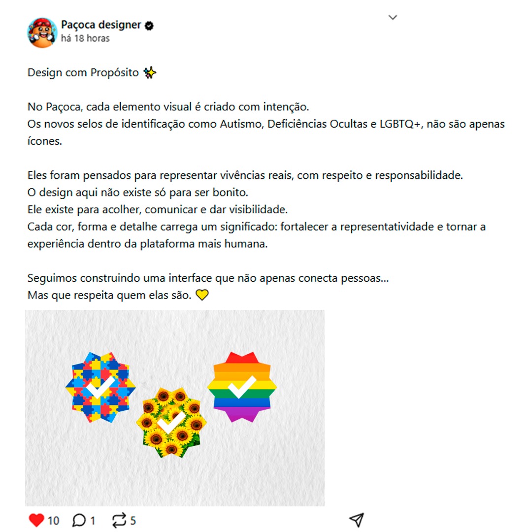 Paçoca a Rede Social tweet media