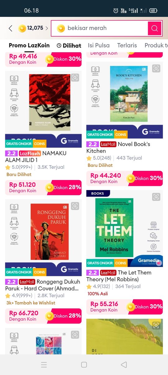 mysunfloweryo's tweet photo. Jastip buku murah yuk official Gramedia, lagi diskon potongan koin up to 30% dan lagi banyak koin nganggur nih.  Bisa cek buku judul apa aja, DM aja yak.  Tag: WTS JASTIP BUKU LAZADA PRELOVED https://t.co/tUZYOZ6BsG