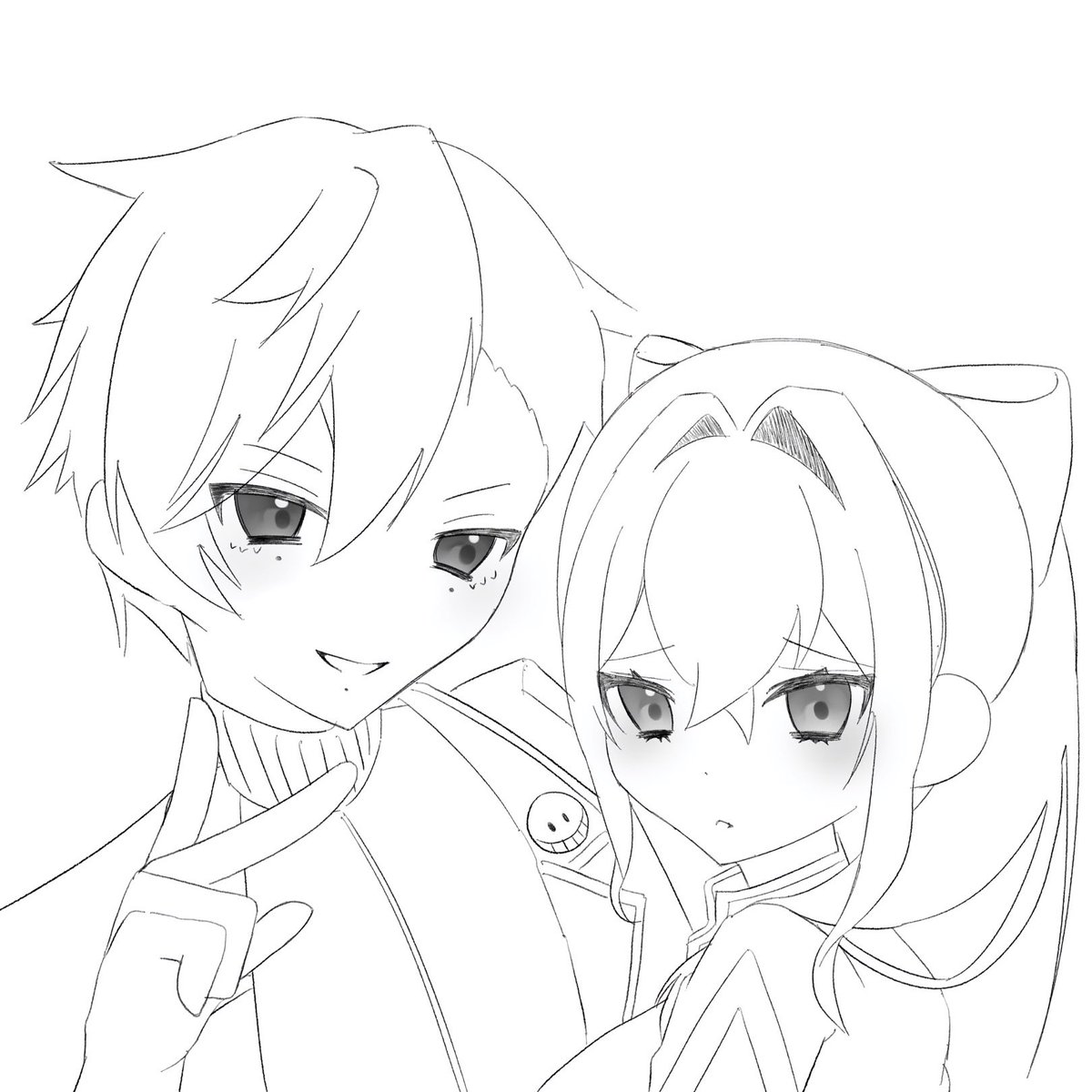akS7AR's tweet photo. カプお借りしました みみ有り無し差分あります https://t.co/SUUQ9KEvru