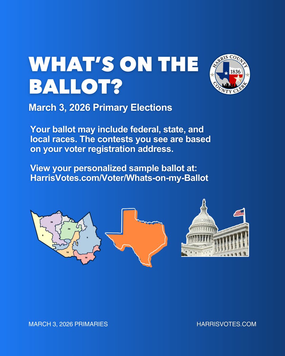 Harris County Elections Department tweet media