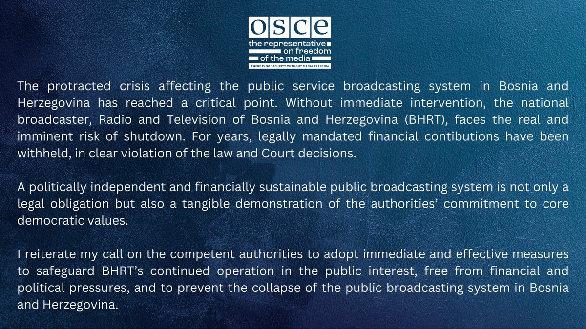 OSCE media freedom tweet media