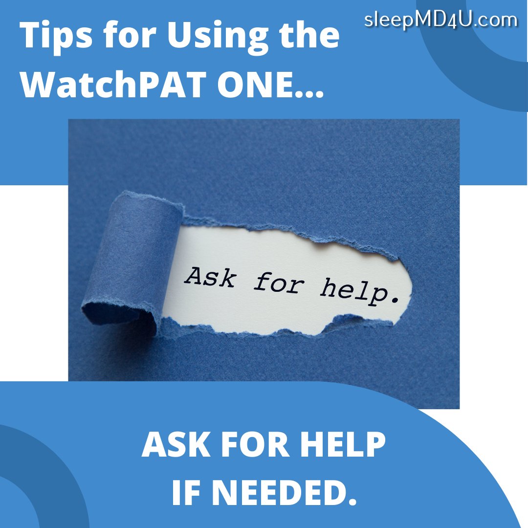 SleepMD4U's tweet photo. If you have any questions or concerns about using the WatchPAT One device, don't hesitate to reach out to us or the device manufacturer for assistance. https://t.co/opUaBPsbHK