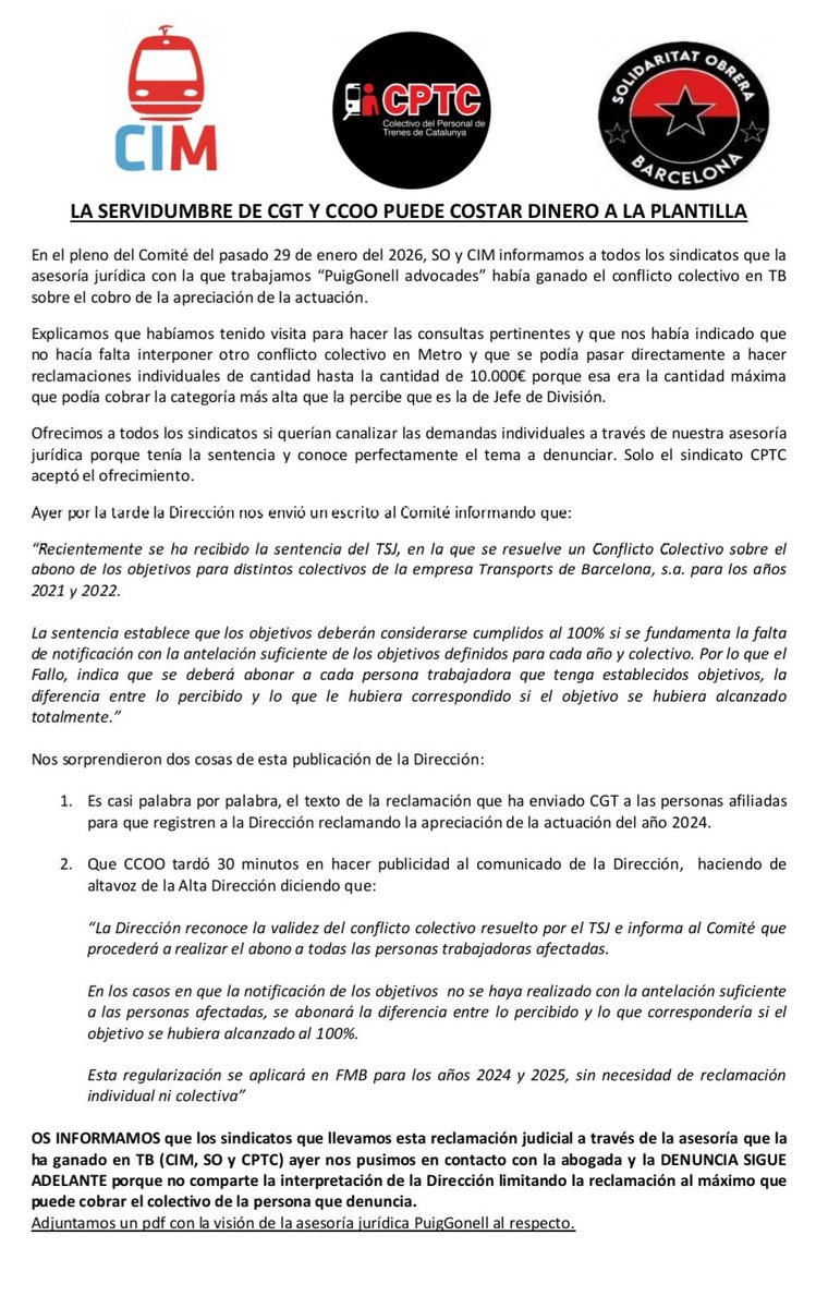 Solidaritat Obrera Sindicat Oficis Varis Barcelona tweet media