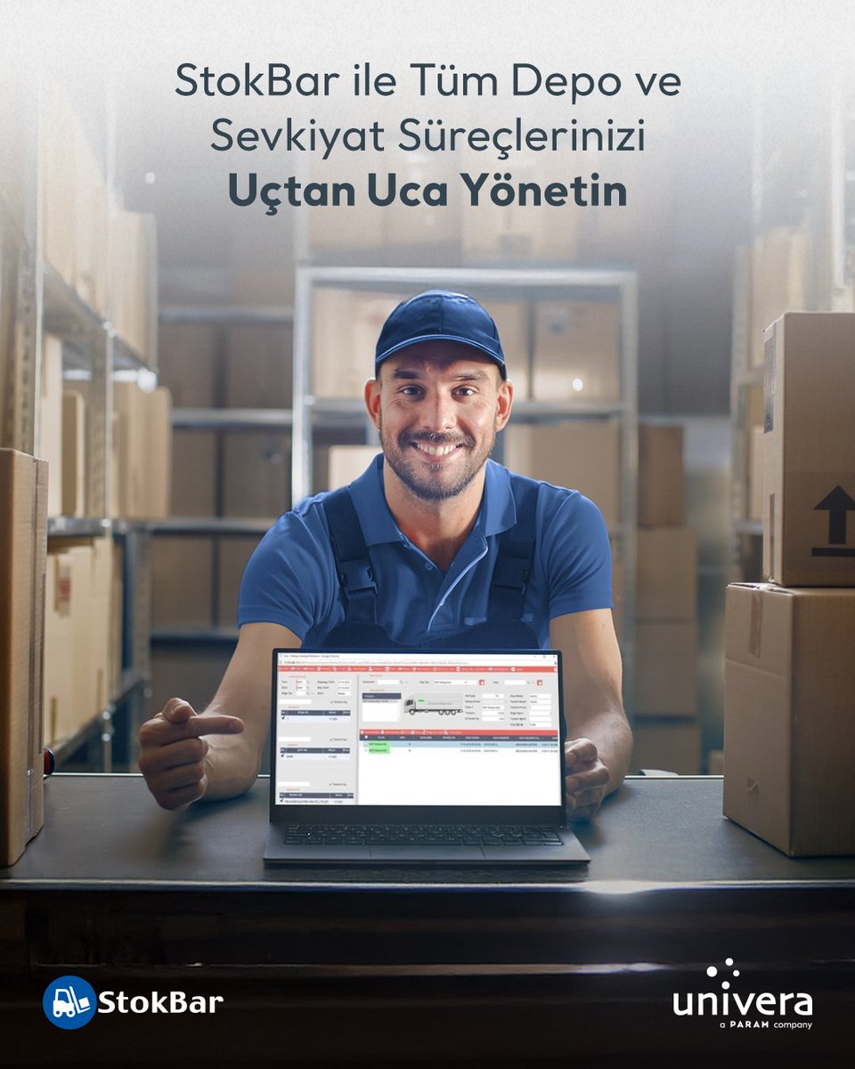 StokBar ile stok kontrolünden sevkiyat takibine kadar kritik süreçleri tek platformda uçtan uca yönetin. 🚀 Mal kabulden sevkiyata kadar tüm süreçleri optimize ederek hata riskini minimum seviyeye indirin. 

#Univera #StokBar