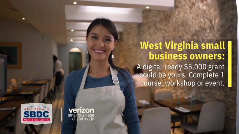 WVSBDC's tweet photo. ICYMI: The #WVSBDC has partnered with Verizon to offer an online training platform and a grant opportunity for West Virginia small businesses.  #YesWV

Read more 👉 https://t.co/u0oYapckIb https://t.co/hdhJiYF3Uq