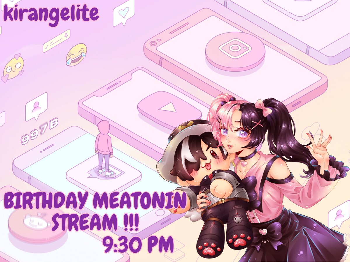 [🩷RTs appreciated] IT'S KIRA DAY !!! let's have a chill stream to celebrate !!!
twitch.tv/kirangelite

#Melatonin #ENVtubers