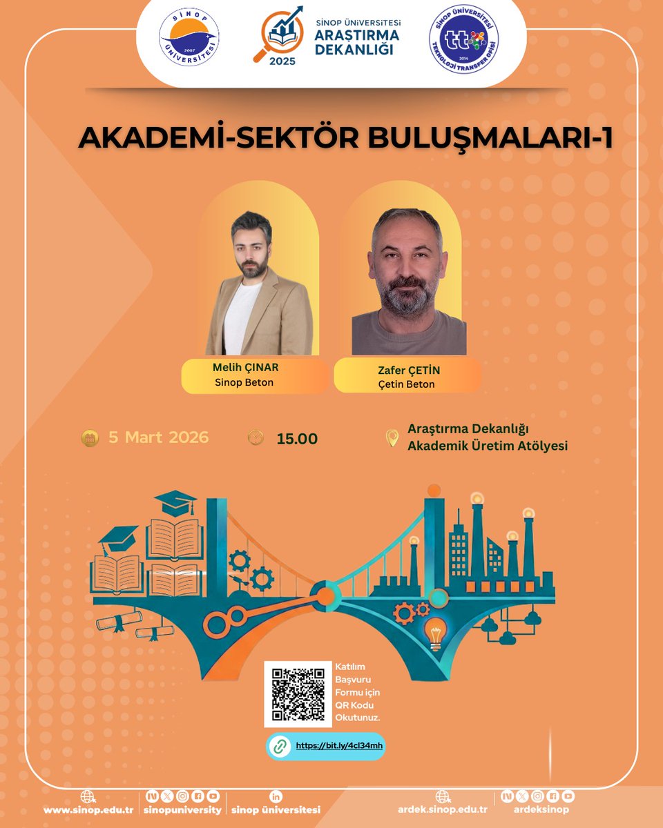 Sinop Üniversitesi Araştırma Dekanlığı tweet media