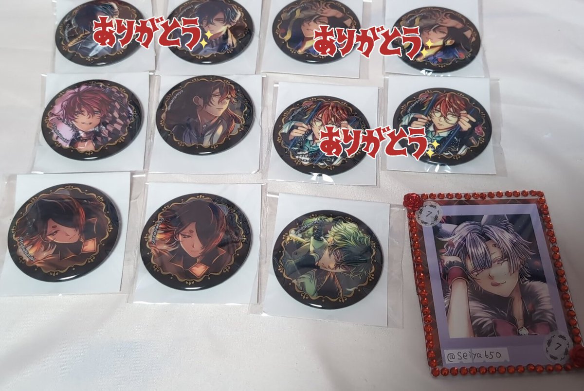 あくねこ 4周年 箔押しキャラバッジコレクションA B 缶バッジ 交換 譲