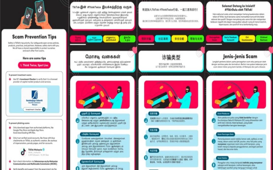 bernamadotcom's tweet image. #FikirDulu: Pencipta kandungan cetus gerakan cegah penipuan di platform TikTok 

bernama.com/bm/am/news.php…

 #BernamaNews #penipuan #Tiktok