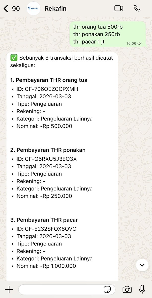 ripbotttt's tweet photo. alhamdulillah thr buat orang lain besar, thr buat diri sendiri samar-samar
nyatet pengeluaran thr kaya chat temen sendiri di whatsapp pake https://t.co/XNrbgx0ciB biar nanti gak lupa thrnya ke mana aja https://t.co/bdL9WXcxFG