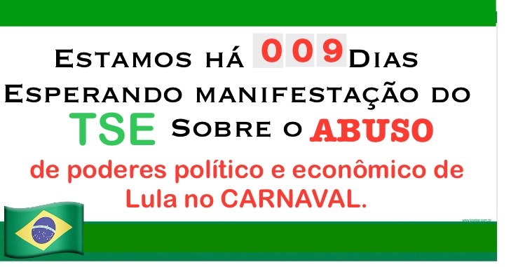 LuizaMa53414948's tweet photo. @marsiglia_andre Aguardando posição do @TSEjusbr em relação aos #CrimesEleitoraisDoLula , notadamente #PropagandaAntecipada , #AbusoDePoderPolitico e #AbusoDePoderEconomico
Com Jair Bolsonaro foram particularmente diligentes. Esperamos #Isonomia entre partidos, candidatos e mandatários. https://t.co/20pwnmASrz