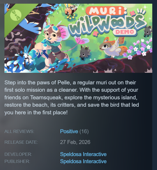 🧼Muri: Wildwoods - a Cleaning Adventure🫧 tweet media