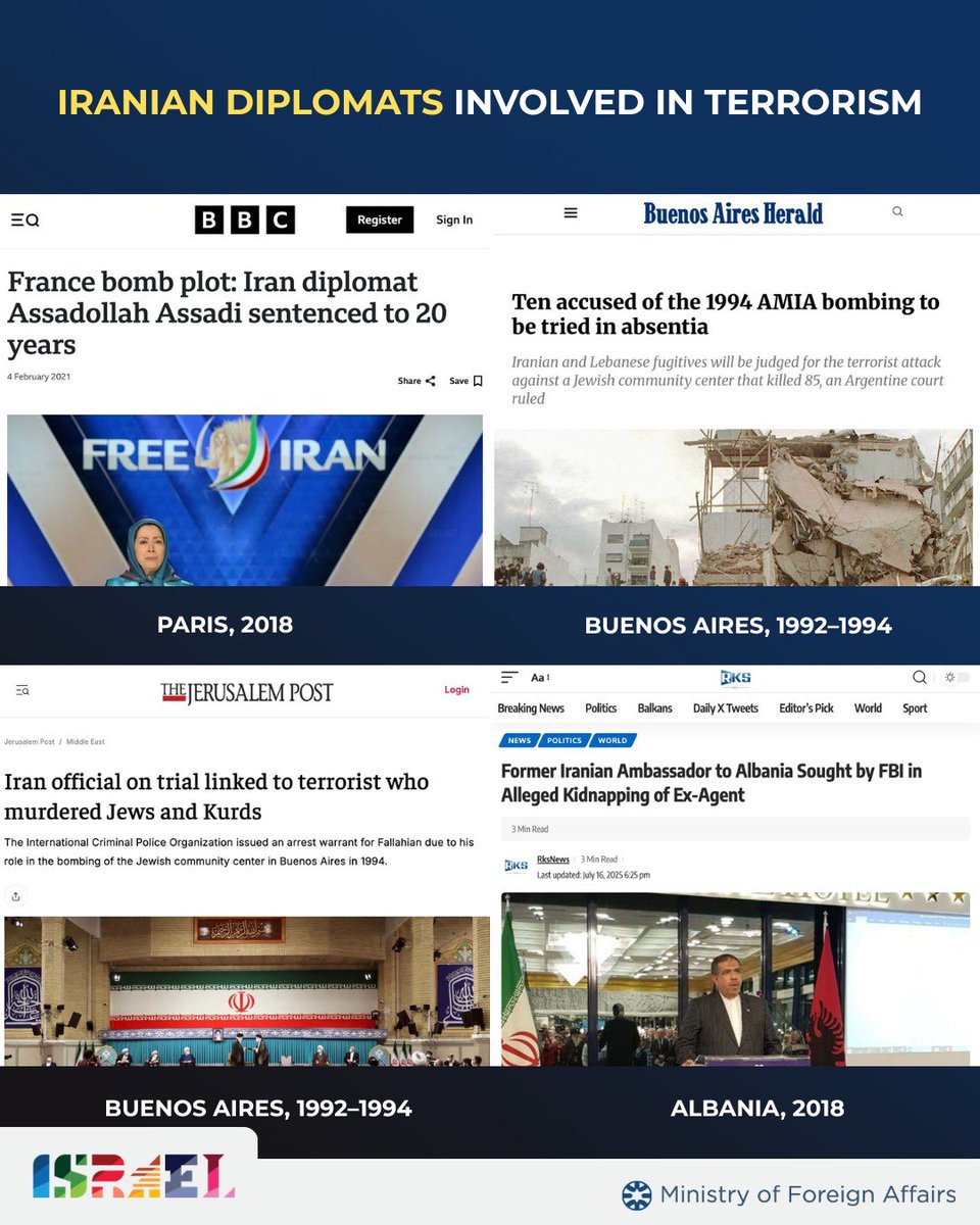 Israel Foreign Ministry tweet media