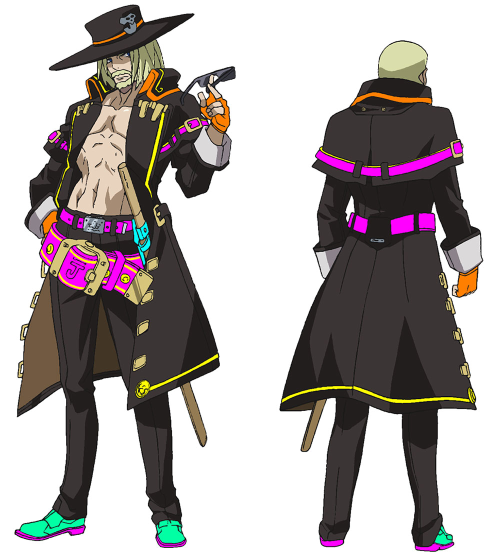 creativeuncut's tweet photo. Bardius, Bridget, Jam, and Johnny from Guilty Gear Vastedge XT.  

More art from the game: https://t.co/oaLsR0yKLk https://t.co/1roBCNZBfN