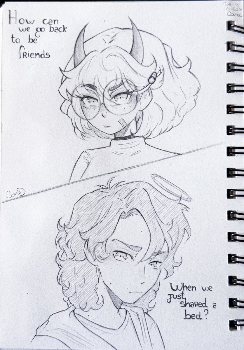 SofiTheInkyCap's tweet photo. Old angst between a girl and the b*tch she dated

#oc #originalcharacter #sketch #pencilsketch https://t.co/0lKTm1u1c1