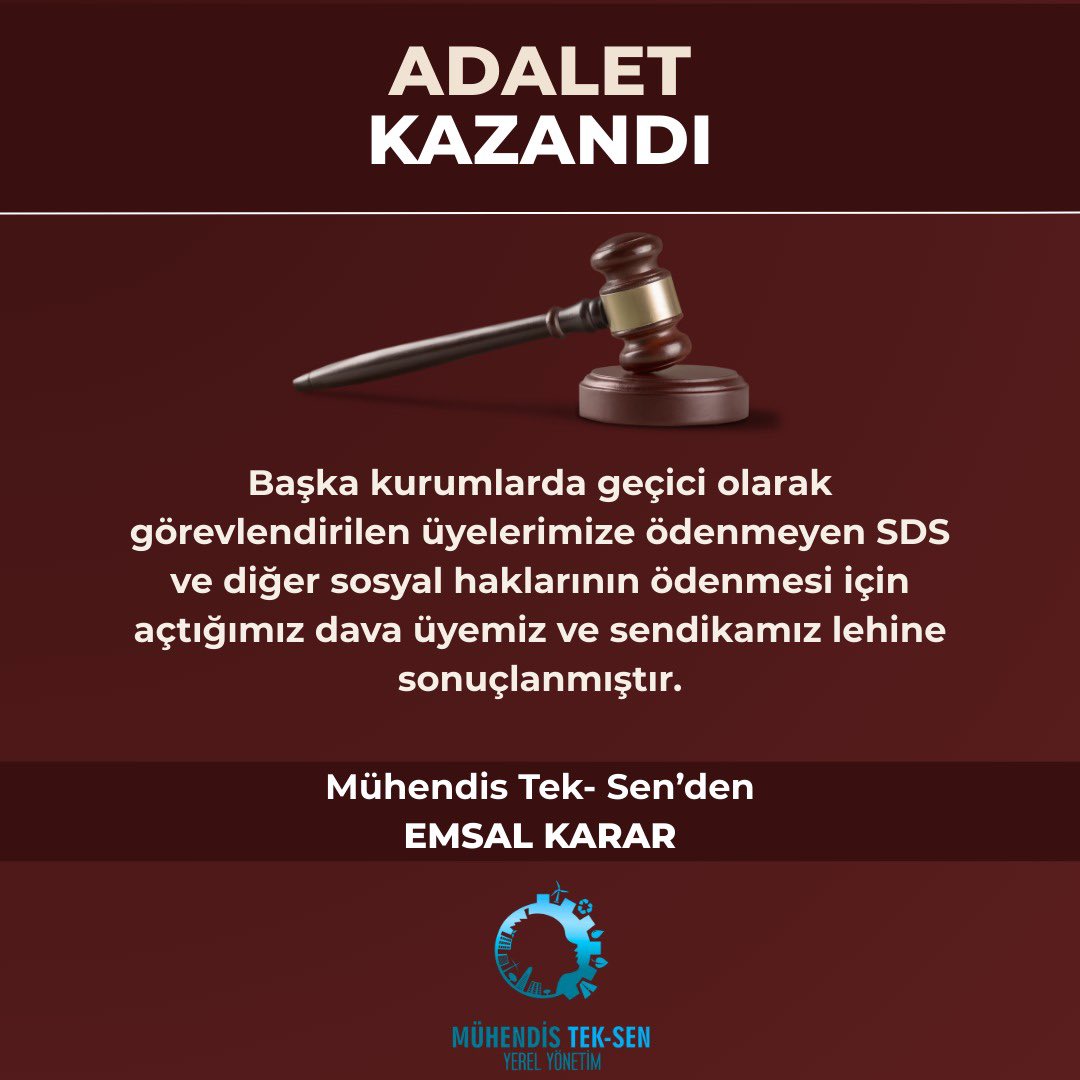 Mühendis Tek-Sen Yerel Sendikası tweet media