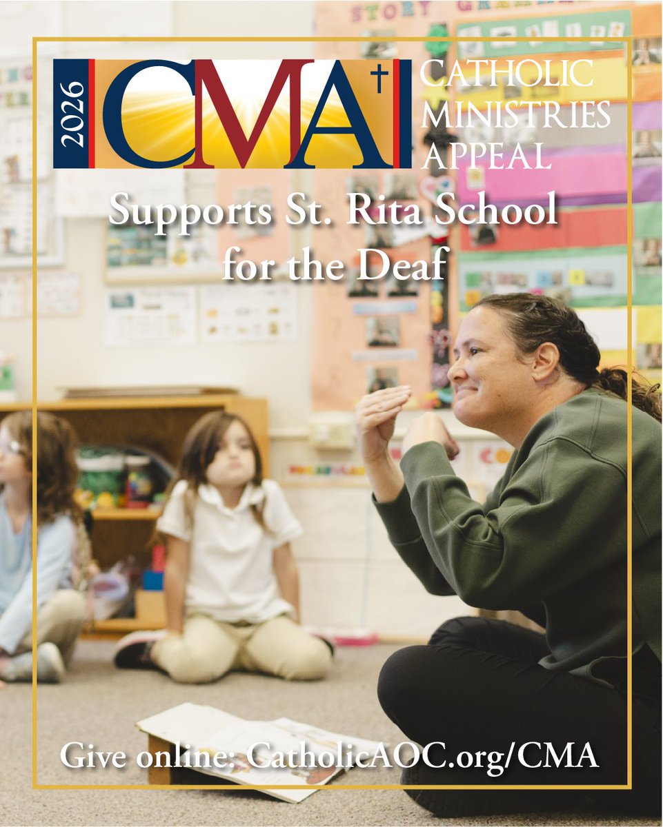 aocstewardship's tweet photo. " like that I can donate to a specific charity that helps children with hearing impairment or apraxia." - CMA Donor 2025⁣
St. Rita School for the Deaf meets needs of children who are deaf or have communication challenges - grades Pre-K through 12. https://t.co/GffpDJuP7j https://t.co/9aHAj5MWMZ