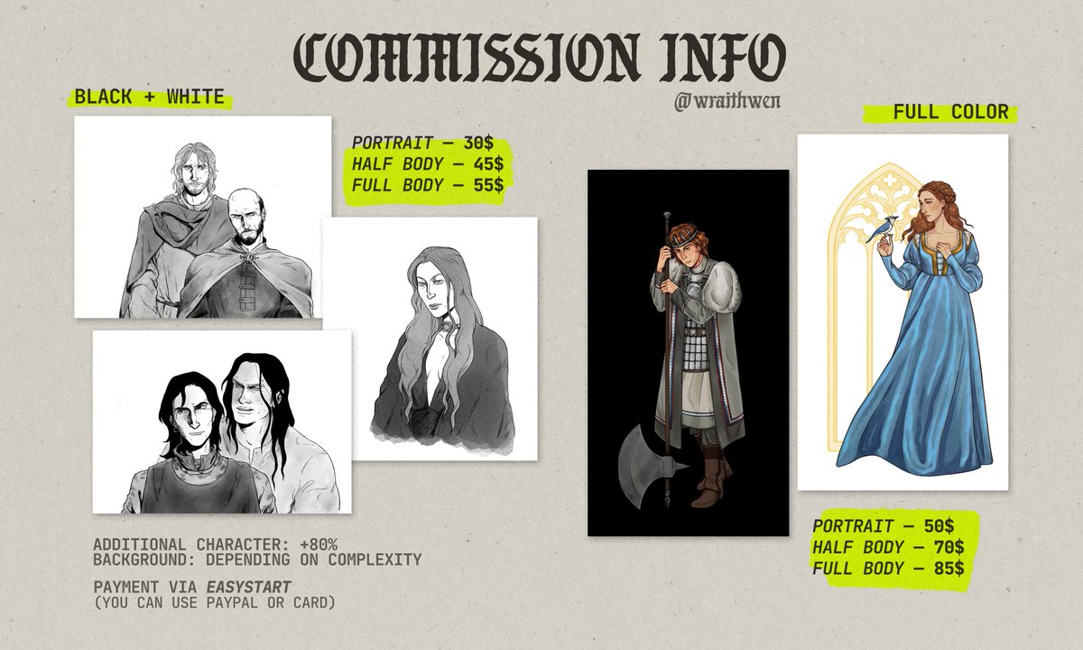 wraithwen ✦ comm waitlist open tweet media