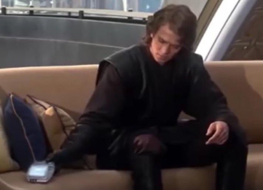 My favorite part from Revenge of the Sith is still when Anakin Skywalker puts down his Game Boy Advance