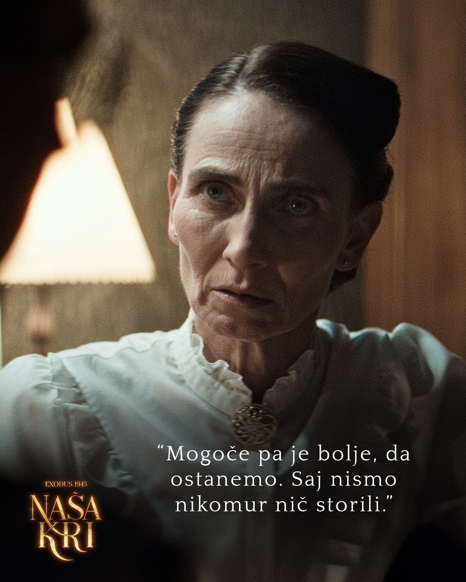 siposh's tweet photo. Besede Milke Meršol, ki so v začetku maja 1945 odmevale v tisočih slovenskih domovih.
.
.
#Exodus1945 #Našakri #vkinu https://t.co/LQuiHyEUca