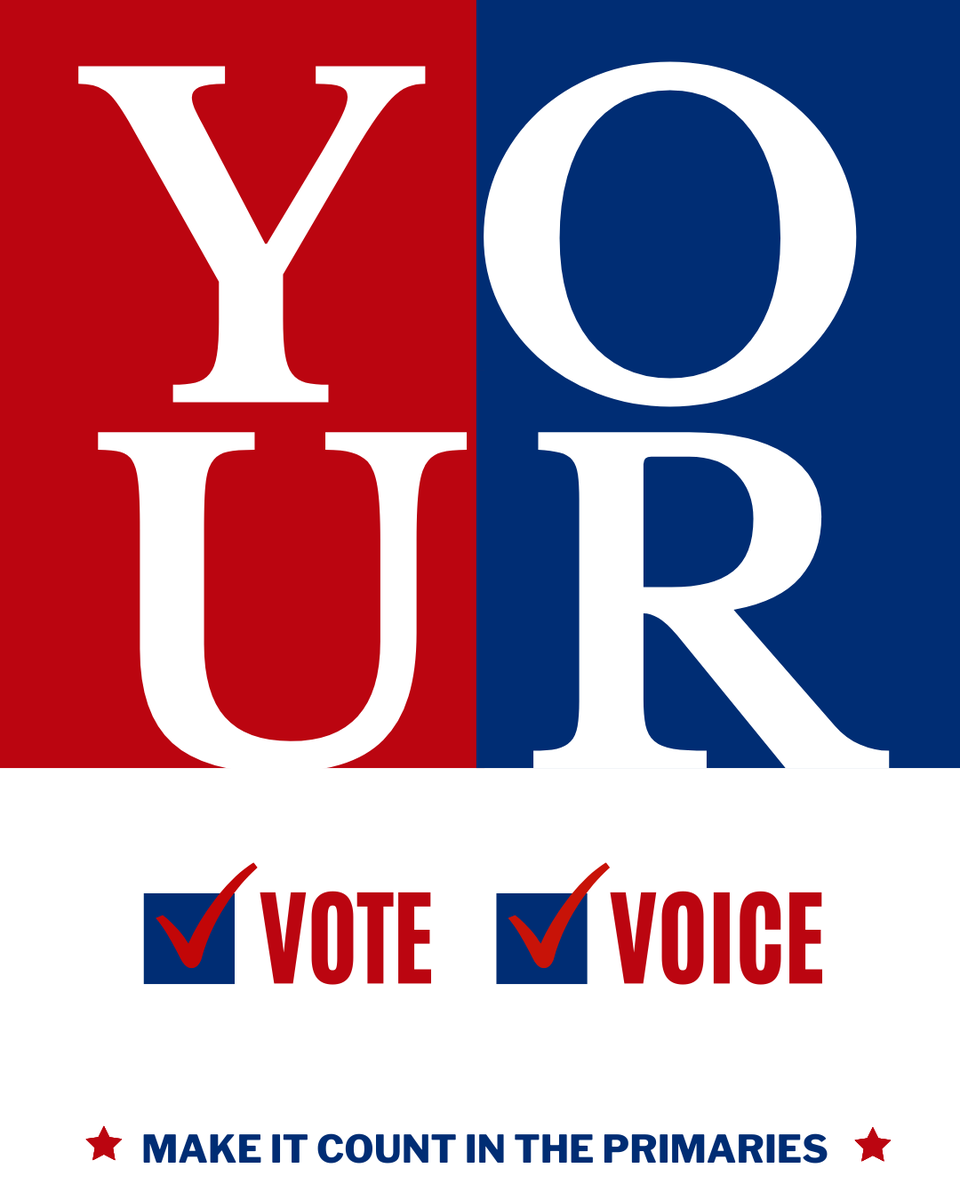 Texas2036's tweet photo. It’s Election Day in Texas. 🗳️
Polls are open 7 a.m. to 7 p.m.
Make it count in the primaries.
Check your ballot: https://t.co/DkJQoYbLkC
#txvote #txlege https://t.co/YhadYp93kq