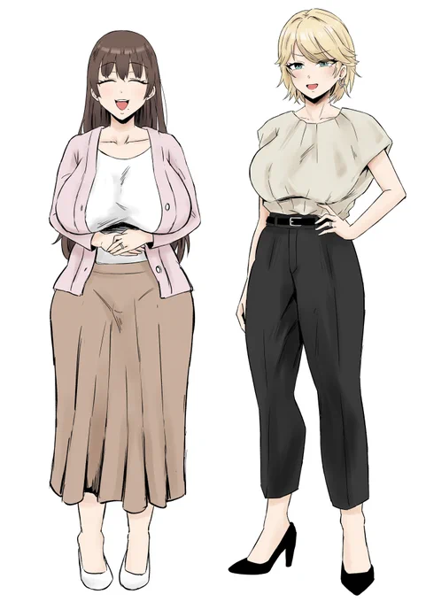 下着メーカーで働く女性たち 次回作のキャラ案です!