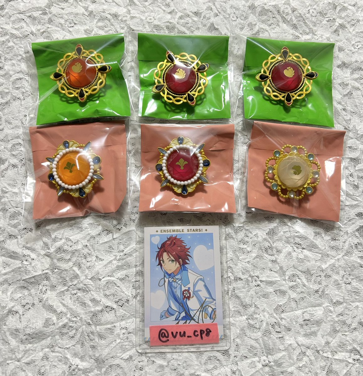 vu_cp8's tweet photo. 【交換】 あんスタ スタライ 10th リングライト リンライ スフィアライト

譲　凪砂 茨2 レオ 司 友也
求　日和1 北斗1

2点まとめての交換希望になります。
14日昼公演前の手渡しor郵送◎
お気軽にお声掛けください🌷 https://t.co/xNJPusiot8