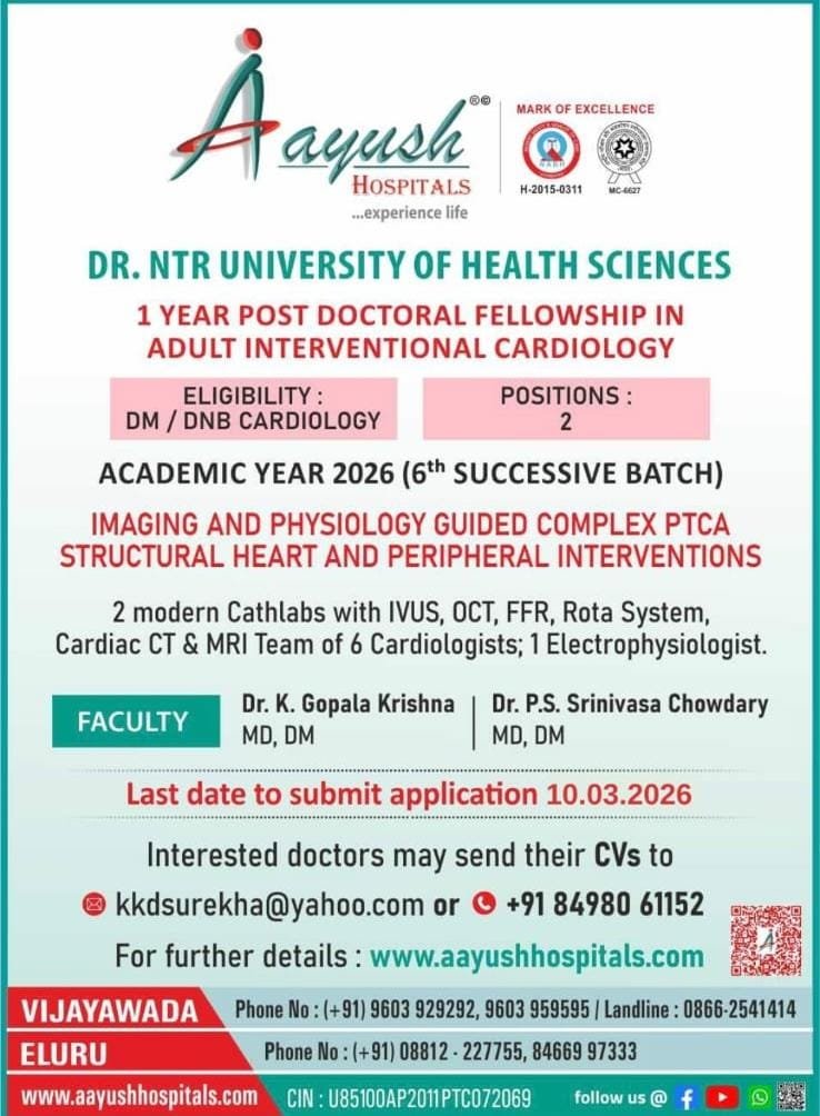 psschowdary's tweet photo. Interventional cardiology fellowship in India https://t.co/aQxMwPGJuI