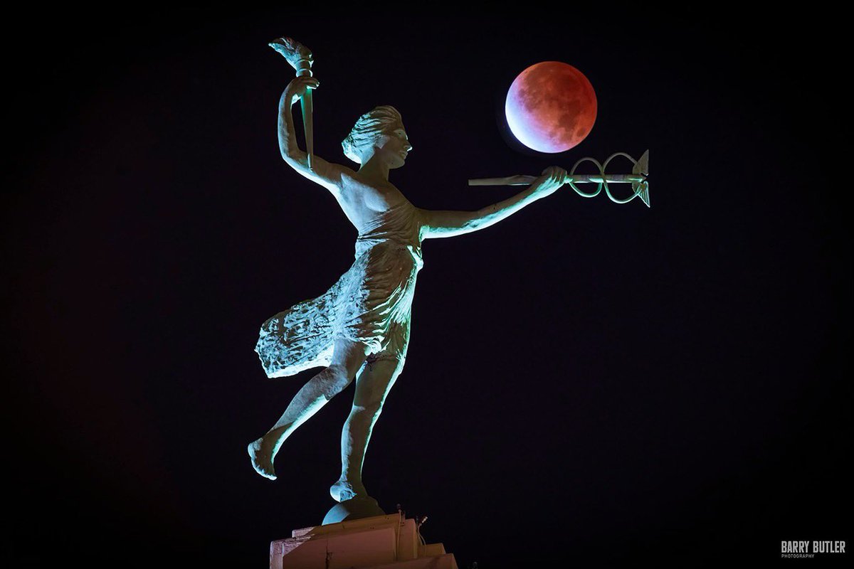 The Blood Moon Over Chicago.   Today, the clouds were very thick so seeing this event over Chicago early this morning was not possible unfortunately.  Hopefully, there will be better luck in 2029.