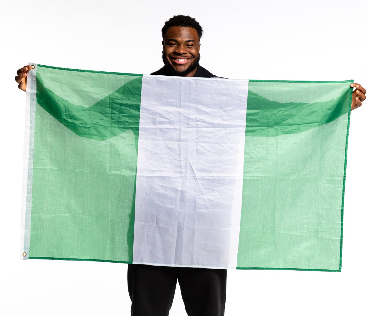 NFLAfrica's tweet image. .@OU_Football's Febechi Nwaiwu reppin' Naija 🇳🇬 #NFLCombine