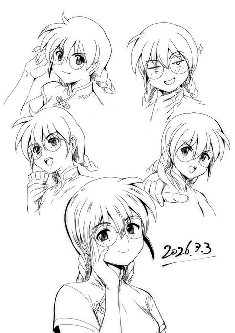 仕事終わりに落書き。
ネットでゲーム動画を見てたら、めっちゃはまってた学生時代を思い出し、描いててとても楽しかった。
紅蘭、お誕生日おめでとう!

#サクラ大戦  #李紅蘭生誕祭2026 