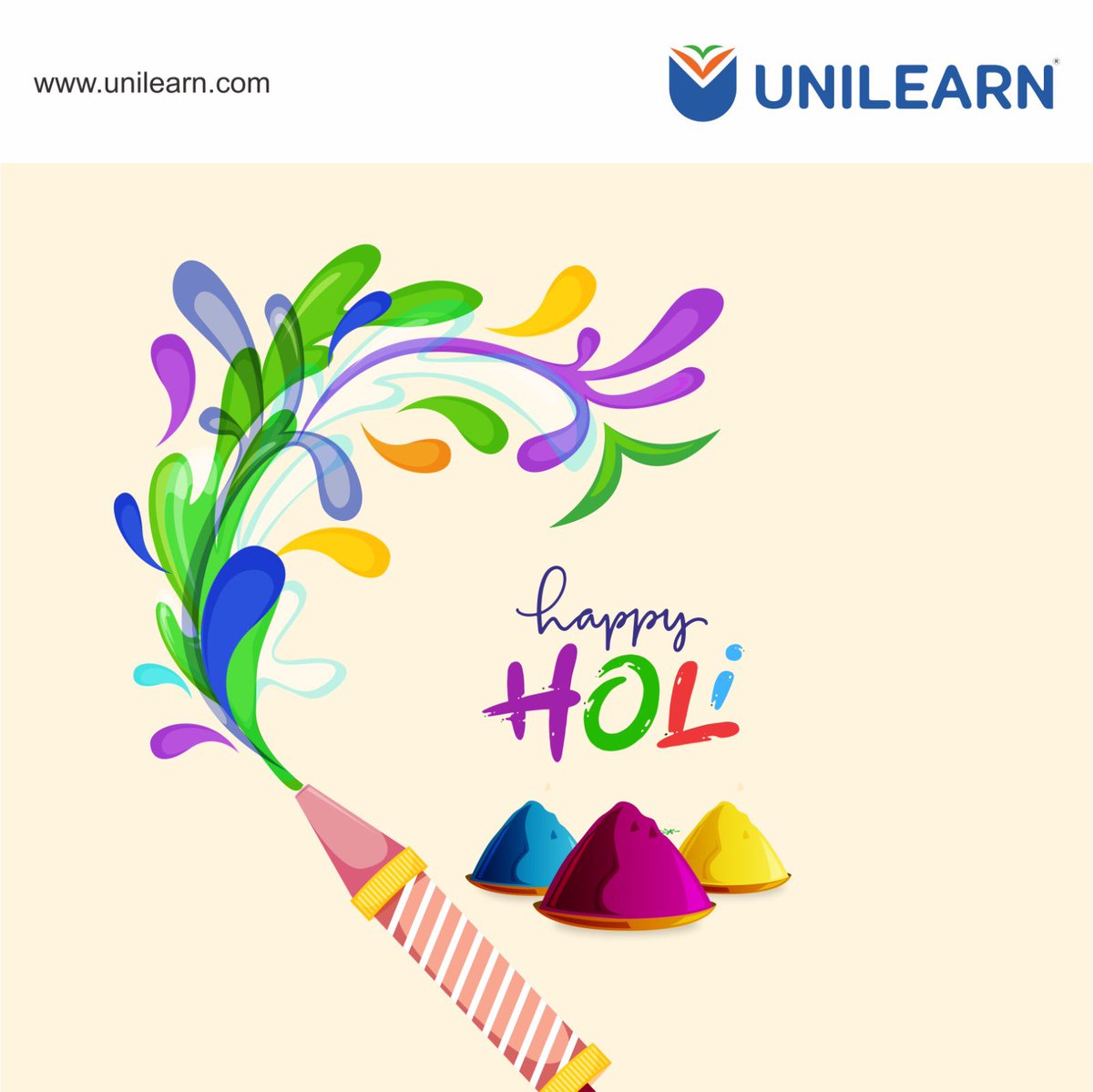 unilearnapp's tweet photo. This Holi, color your future with knowledge. 🎨📚
Wishing you joy, growth, and success! 
#HappyHoli #Unilearn https://t.co/wAD6tl8vqJ