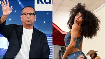 ScarpatiLina's tweet photo. Appena sceso Gino Cecchettin dal palco dell'Ariston, che Conti incalza con la frase sui jeans della ballerina, con la moglie sotto sorpresa che sorride per inseguire la gaffe del marito. Non ha fatto ridere. Burla sessista? Si e tanta ignoranza.
#sanremo2026
#CarloConti https://t.co/31VYaeEKuZ