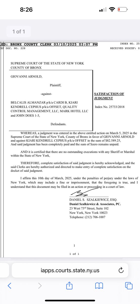 Looks like Offset and Cardi settled the case where they allegedly got their ppl to beat down an autographer….<a href="/TMZ/">TMZ</a> you didn’t get that news?