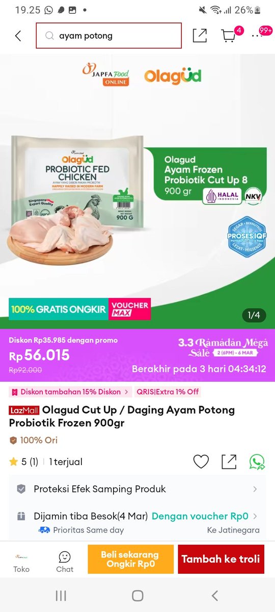 Siapa yang gak tergoda kalo belanja terus bisa Dapet Voucher Sampe Jutaan? Ramadan Mega Sale Lazada emang paling juara 💙
 lazada.co.id/i8679726306-s1…